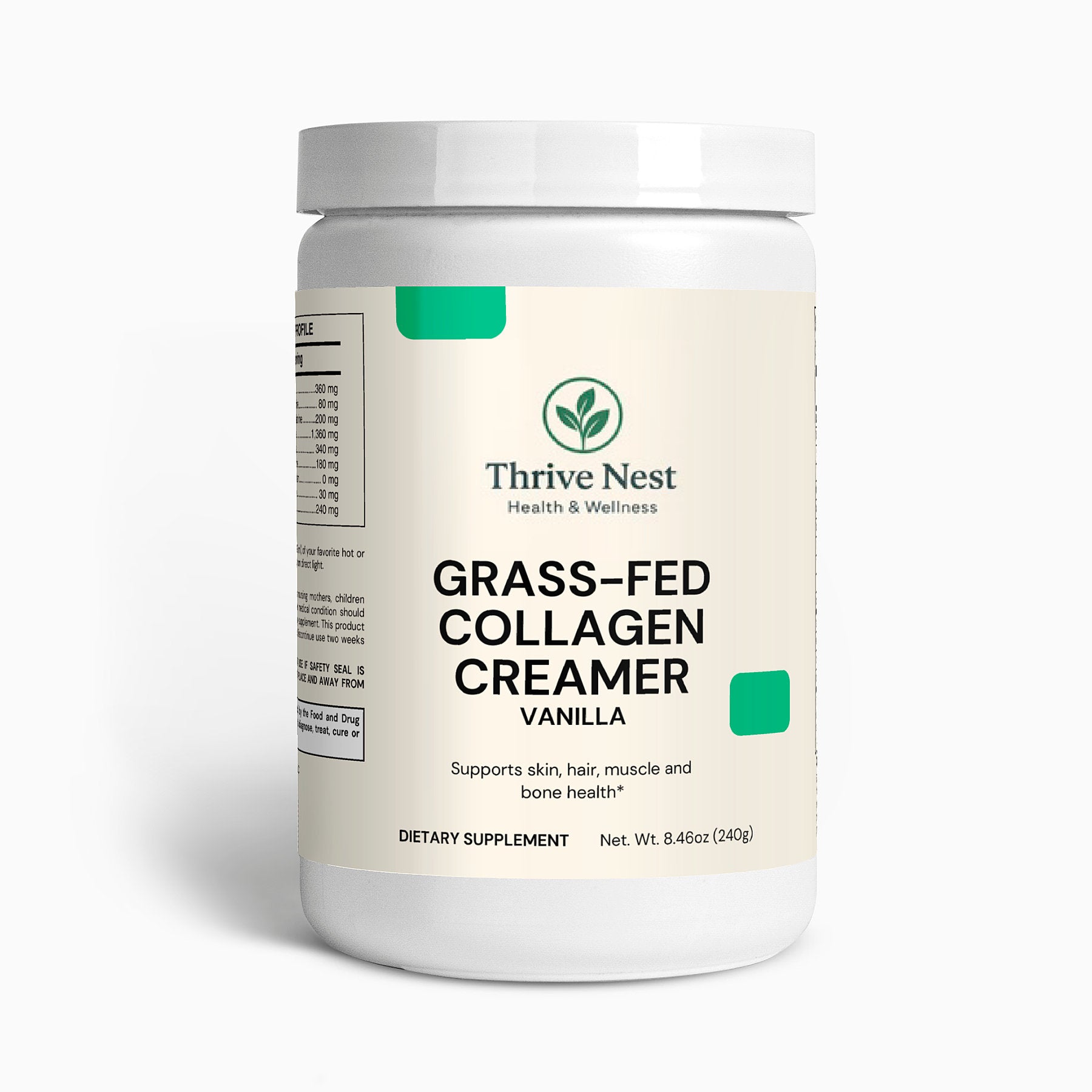 Grass-Fed Collagen Creamer (Vanilla)