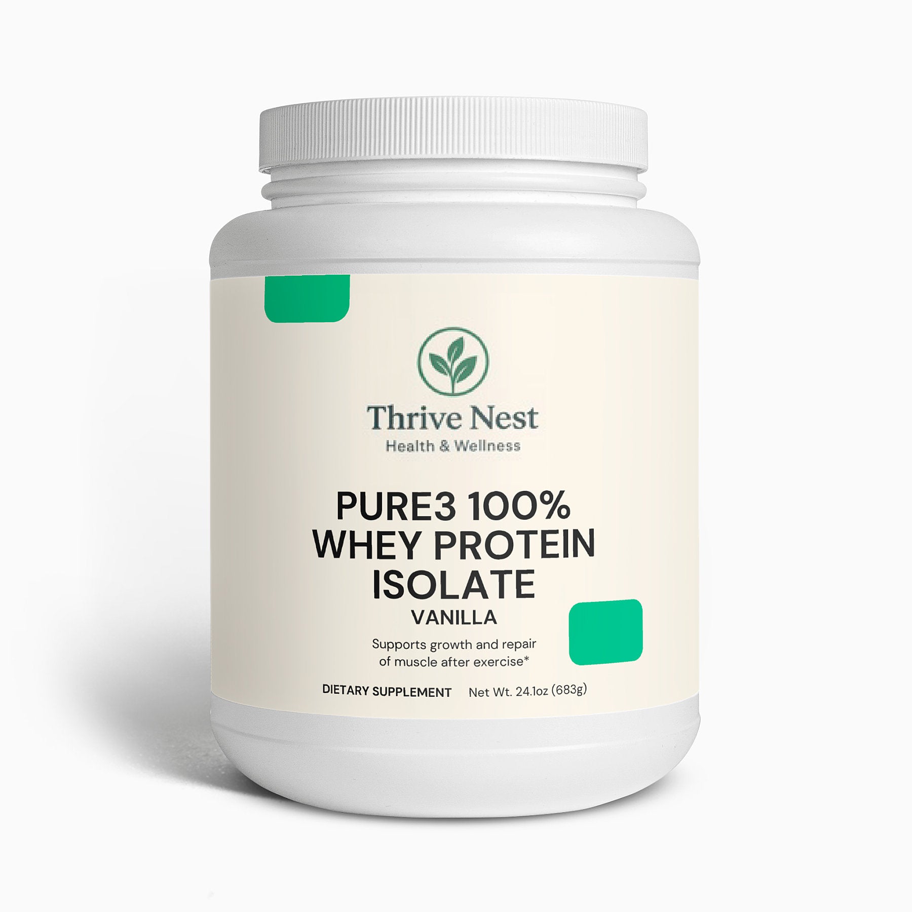 Pure3 100% Whey Protein Isolate (Vanilla)