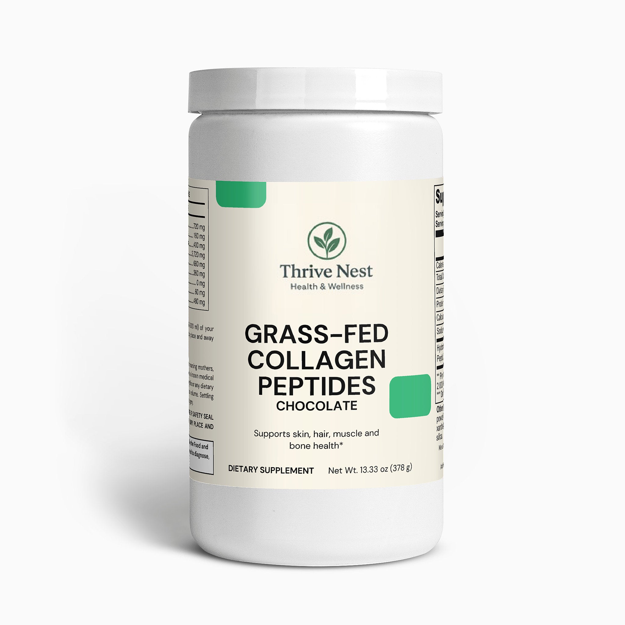 Grass-Fed Collagen Peptides Powder (Chocolate)