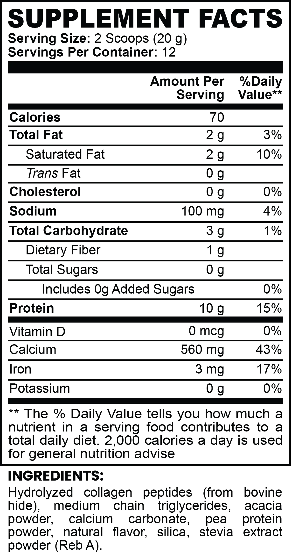 Grass-Fed Collagen Creamer (Vanilla) Thrive Nest
