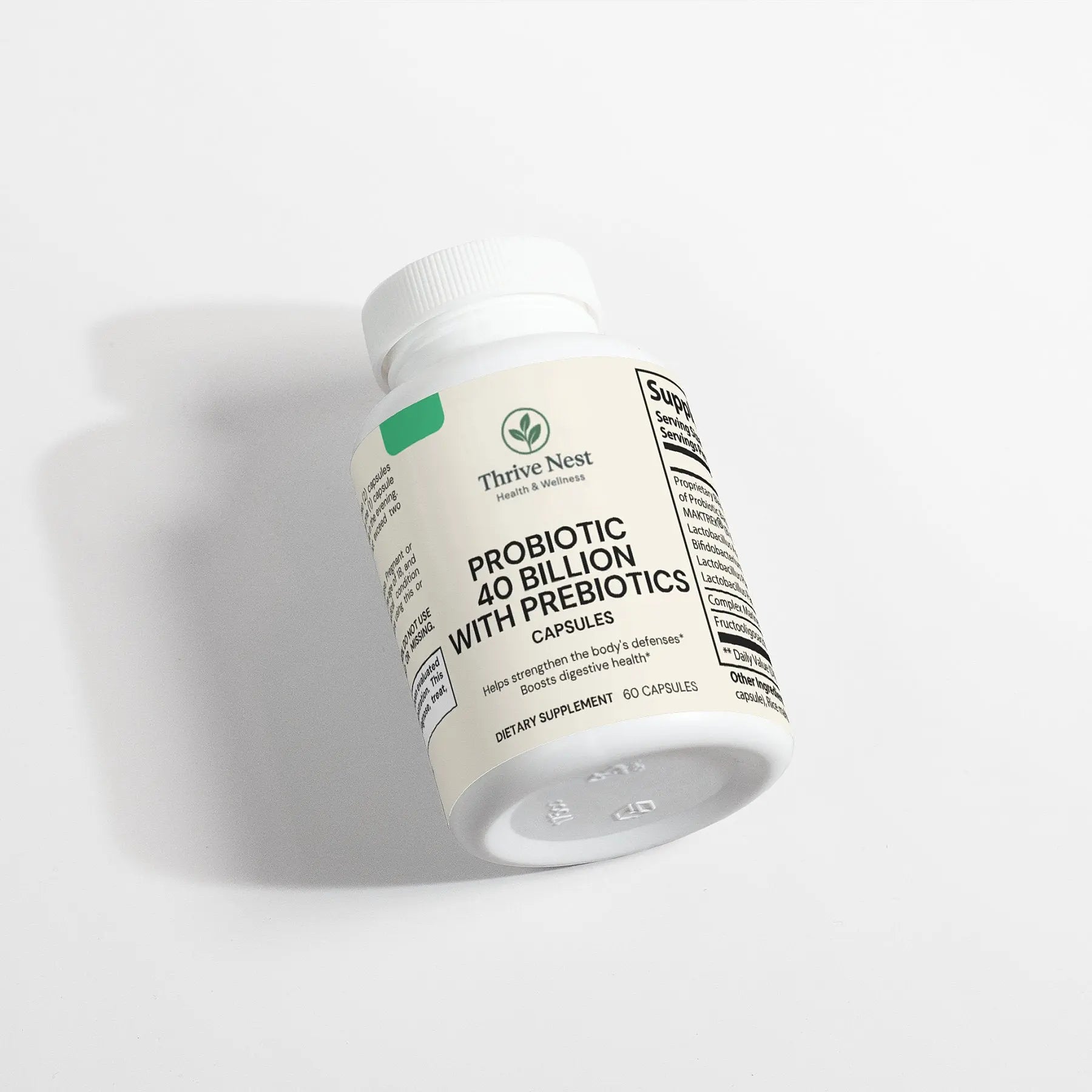Probiotic 40 Billion with Prebiotics Thrive Nest